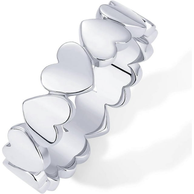 14K Gold Plated Heart Stackable Ring for Women | Love Valentines Statement Rings