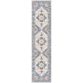 thumbnail image 2 of Washable Runner Rug, 2x8 Non-Slip Boho Vintage Hallway Rug with Rubber Backing, Low Pile Faux Wool Distressed Carpet Runner for Bedroom, Kitchen, Laundry, Entrance, 2 of 7