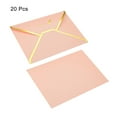 thumbnail image 3 of Uxcell B6 Luxury V Flap Gold Border Invitation Wedding Envelopes, Pink 20 Pack, 3 of 5