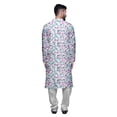 thumbnail image 3 of Atasi Party Wear Kurta Pajama For Men Mandarin Collar Ethnic Printed Kurta Set, 3 of 5