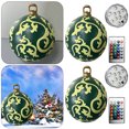 thumbnail image 3 of 2 Uds 60cm Inflable Navidad PVC Brillo Fiesta Nuevo () Verde, 3 of 5