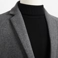 thumbnail image 4 of fvwitlyh Blazer for Men Pinstripe Suit Jacket Mens Casual Autumn And Winter Trend Collar Single Two Buttons Slim Fit Round Hem Mens Flapper Suit Mens Blazer, 4 of 5