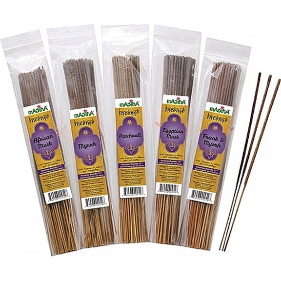 Madina 1 Million - Type Scented Fragrance Incense Stick Bundle [Brown - 11"]