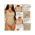 thumbnail image 3 of OQC Women Slimming Sleeveless Scoop Neck Ribbed Shaepwear Bodysuits, 3 of 7