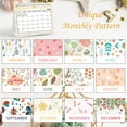 Mokani Small Desk Calendar 2024, Mini Monthly Desktop Standing Calendar
