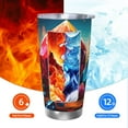 thumbnail image 6 of Cauagu Colorful Stone World Pattern 20oz Tumbler,Stainless Steel Vacuum Insulated Tumbler with Lid Insulated Coffee Mug Thermal Cup with Splash Proof Sliding Lid-Straw Three-piece Set, 6 of 8