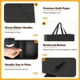 thumbnail image 3 of 3pcs Extra Large Black Gift Bags with Handles, 15.7 x 11.3 x 5.5 in Reusable Big Paper Present Bags with Tissue Paper for Men, Birthday, Business or Holiday Use, 3 of 7