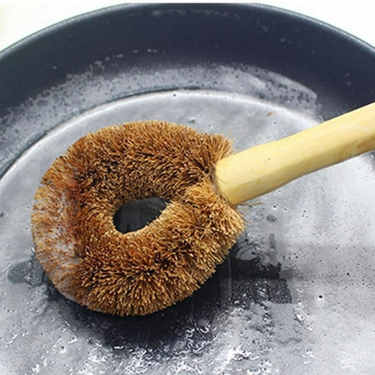Oven Brush Natural Fiber Bristles With Rotating Head and Rear