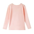 thumbnail image 5 of HILEELANG Girls 100% Cotton Long Sleeve T-Shirt 4-Pack, Blue Pink Green Yellow, Casual Everyday Tops, Size 13-14, 5 of 11