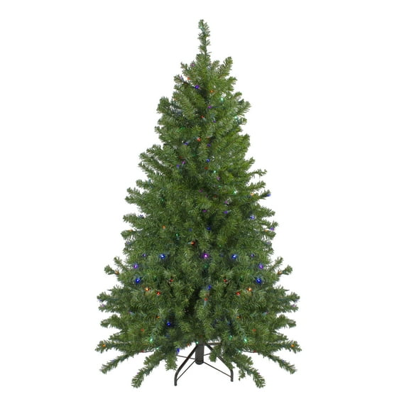 Northlight 5' Prelit Artificial Christmas Tree LED Canadian Pine - Multicolor Lights