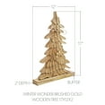 thumbnail image 2 of VHC Brands Winter Wonder Brushed Gold Wooden Tree 17x12x2, 2 of 4