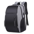 thumbnail image 3 of Mochila para hombre con carga USB, nueva mochila de viaje de gran capacidad para negocios, mochila para computadora, mochila informal para exteriores, 3 of 6