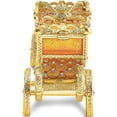 thumbnail image 5 of Fashion Bejeweled Imperial Golden Carriage With Ring Pad Trinket Box (4.6 X 1.9) Made In China bj4078, 5 of 5