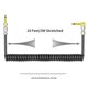 thumbnail image 5 of Cable de audio Curly Instrumento musical Audio Cable de la guitarra Cable de 1/4 pulgada Recta a ángulo recto Chapado en oro TS Plugs PU Chaqueta para guitarra eléctrica Mezclador de bajos Amplificado Tomshoo Cable de audio, 5 of 6