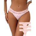 thumbnail image 1 of ohyeahlady Women's Lace G-String Thong Panties Tangas Plus Size Underwear V String, 1 of 7