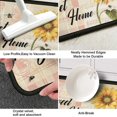 thumbnail image 6 of Farmhouse Kitchen Rugs and Mats 2 Pieces Rooster Kitchen Decor,Buffalo Plaid Sunflowers Anti Fatigue Non Slip Kitchen Mat Farm House Waterproof Washable Rug17x24+17x48inch (Black kitchen1), 6 of 6
