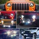 thumbnail image 2 of Faros Led H4 7 Redondo Jeep Vocho Auto Moto Ojos De Ángel, 2 of 8