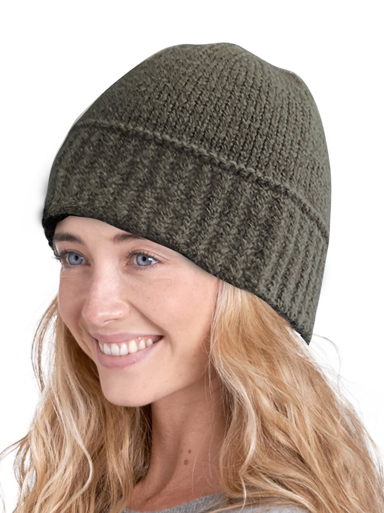 ROSVIGOR Slouchy Beanies Women Knit Beanie Caps Warm Unisex Cuffed