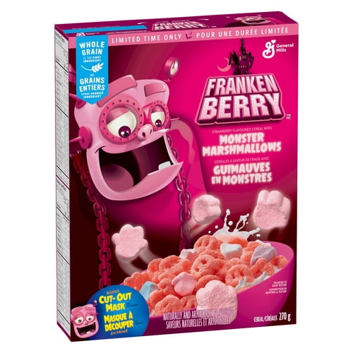 General Mills Frankenberry Strawberry Flavoured Cereal with Monster Marshmallows, 270 Grams
