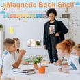 thumbnail image 4 of 2Pcs Magnetic Book Shelf for Whiteboard Acrylic Magnetic Book Holder with Blackboard Eraser and Pen Container Magnetic Floating Book Display Shelf Reusable Magnetic Shelves for Whiteboard Classroom, 4 of 9