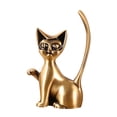thumbnail image 3 of Soporte para anillos Fernando forma de gato metal para mesa exhibición de joyas, 3 of 8