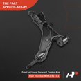 thumbnail image 3 of A-Premium Front Left Lower Control Arm Compatible with Lexus IS F 2008-2014, IS250/IS350 2006-2015, GS300 2006, GS350/GS450h 2007-2011, GS430 2006-2007, GS460 2008-2011, 3 of 9