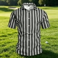 thumbnail image 5 of Guluxicc Men's Striped Shirts Button Down Short Sleeve Shirts for Everyday Wear Summer Casual Outfits, 5 of 5