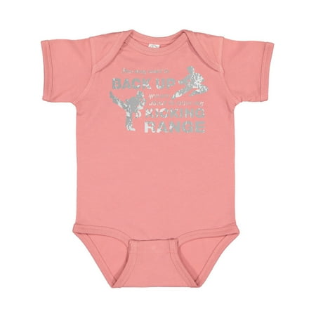 

Inktastic Back Up You re Within My Kicking Range Gift Baby Boy or Baby Girl Bodysuit