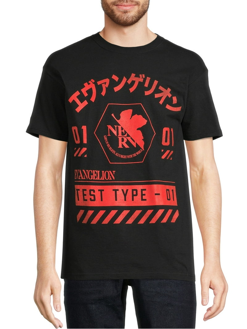 Neon Genesis Evangelion Anime Men's & Big Men's Graphic Tee Shirts