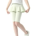 thumbnail image 3 of Generic Girls Knee Length Leggings With Skirt Stretchy Kids Summer Pants for Home Holiday Party Leisure （3-4 Years Green）, 3 of 3