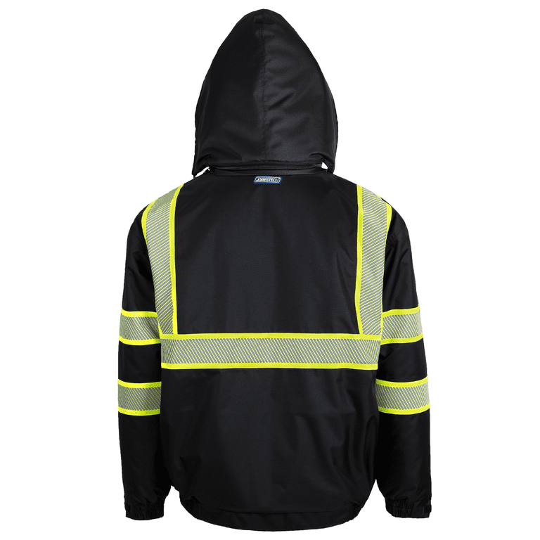 JORESTECH Hi-Vis Safety Jacket with Heat Transfer Reflective Tape 