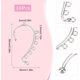 thumbnail image 2 of 1 caja de 30 piezas de accesorios para aretes tipo puños de oreja, aretes de plata, aretes tipo puños de oreja con clip a granel, aretes tipo puño de oreja., 2 of 9