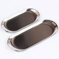 thumbnail image 5 of Mdesiwst Stainless Steel Tray, Jewelry Dish Cosmetics Organizer Bathroom Clutter Serving Platter Small Storage Tray, Oval, 5 of 8