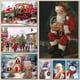 thumbnail image 2 of Arte de pared divertido de Papá Noel y muñeco de nieve, póster, imagen impresa, pintura en lienzo, sala de estar, decoración del hogar, Navidad, Año Nuevo, 2 of 4
