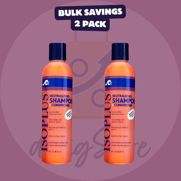 Isoplus Shampooing Neutralisant + Revitalisant 8 Onces (237 ml) (Lot de 2)