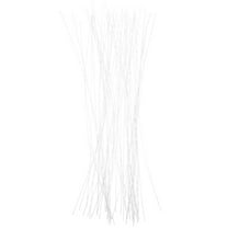 CIMAXIC 60pcs Floral Wire for Crafts Artificial Flower Rod White DIY Making Garden