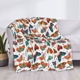 thumbnail image 3 of Naloa Colorful Butterfly Flannel Blankets - Thick and Warm Blanket for Winter, Soft Fuzzy Plush King Blanket for All Seasons60"x50", 3 of 6