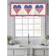 thumbnail image 4 of Valances for Windows Independence Day Rod Pocket Cafe Window Treatments Valance Curtains for Kitchen Bathroom Laundry Basement Windows 60"x18", 4 of 9