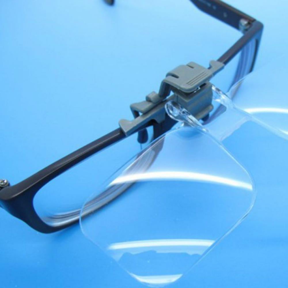 Final Clear Out! X Clip-On Magnifier for Glasses with Pouch