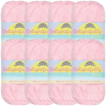 JubileeYarn Delightfully Fine Yarn - Lace Weight Bamboo - 50g/Skein - 01 Pink Dust - 8 Skeins