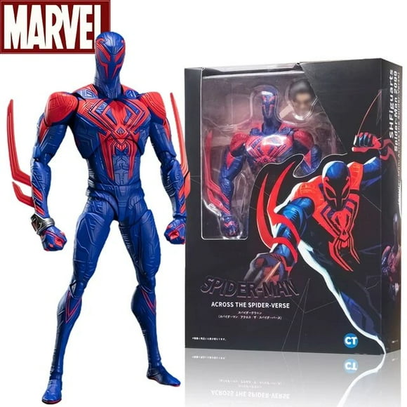 Shf Anime Spider-man 2099 Figurines Action Figures Miles Spider Figurine Spiderman Figure Pvc Modèle Poupée Jouets à Collectionner Cadeaux