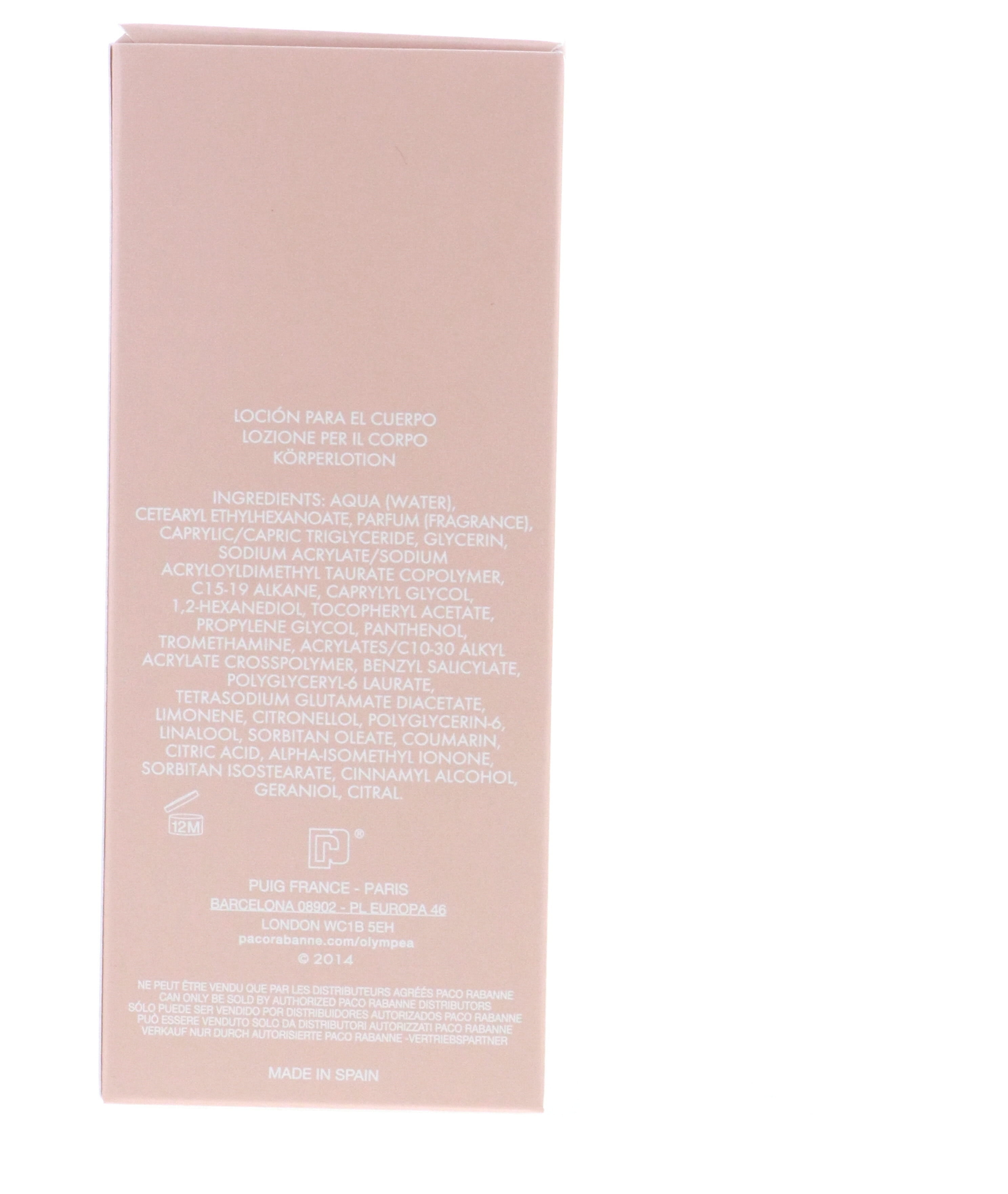 Paco Rabanne Olympea Sensual Body Lotion 6.7 oz