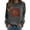 Grey, variant on Fiaer Ladies Sweatshirts Christmas Sequin Letter Graphic Crew Neck Pullover Plus Size Long Sleeve Baggy Xmas Tops White XL
