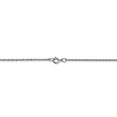 thumbnail image 4 of Finest Gold 0.95 mm x 16 in. 14K White Gold Carded Cable Rope Chain, 4 of 6
