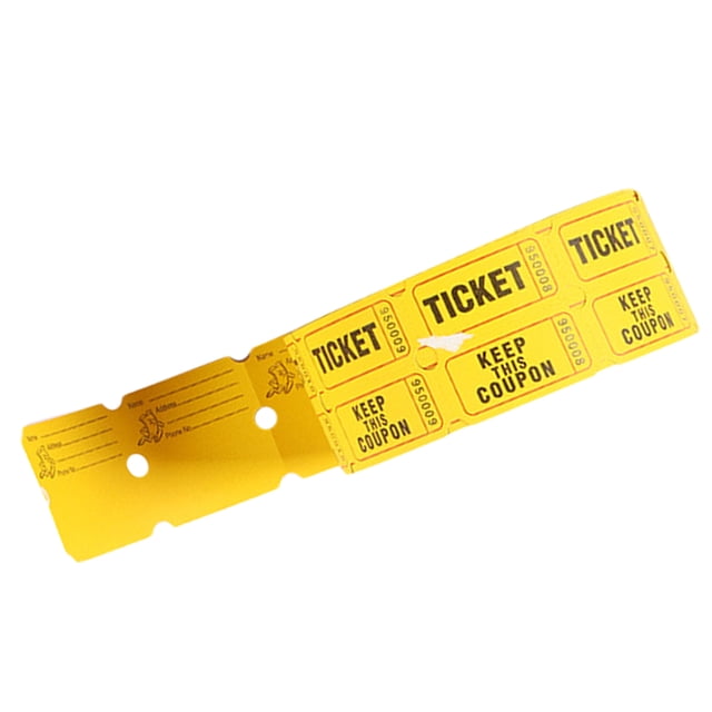 Phenofice 1000 Pcs Drawing Tickets for Raffle Paper Assorted Color for Game