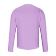 thumbnail image 5 of Jinhomg Men's Long Sleeve Tee Shirts Big and Tall Crewneck Cotton Blend Workout Tee Casual Classic Fit Comfortable Athletic Shirts Pink,L, 5 of 5