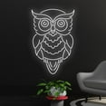 thumbnail image 2 of Handmadetneonsign Custom Owl Neon Sign, Owl LED Sign, Bird Neon Light, Owl Eyes LED Light, 2 of 5