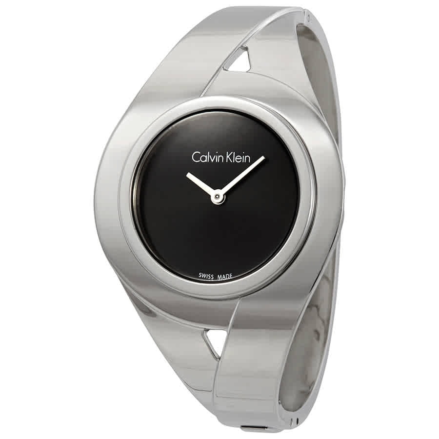 calvin klein future digital black dial watch