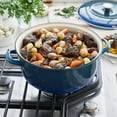 thumbnail image 5 of Merten & Storck 7QT Dutch Oven with Lid, Lightweight Enameled Iron, Oven Safe, Metal Utensil Safe, Teal, 5 of 9