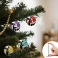 thumbnail image 3 of HIELLFQ Volleyball Ornament 2D Acrylic Hanging Christmas Decorations, 3.1" Volleyball Christmas Ornament for Tree Backpack, Volleyball Gifts for Sports Lovers A, 3 of 9